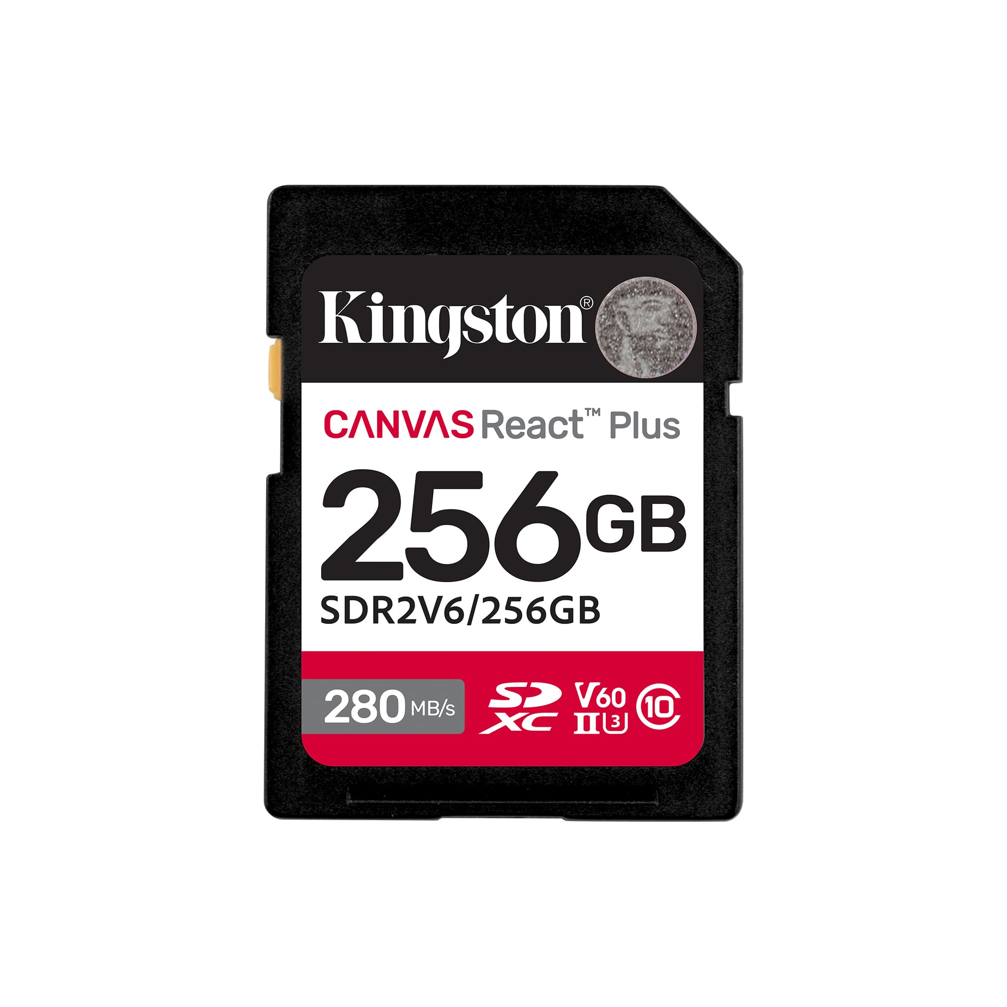 Kingston Canvas React Plus V60 256GB SD memory Card For 4K Professional UHS-II Cameras ( SDR2V6/256GB ) - Image 2