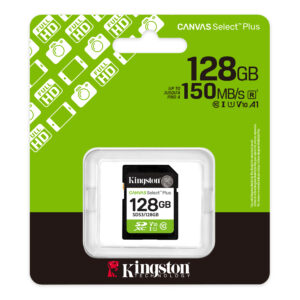 Kingston Canvas Select Plus 128GB Class 10 SD Memory Card For Full HD 1080p Video Cameras ( SDS3/128GB )