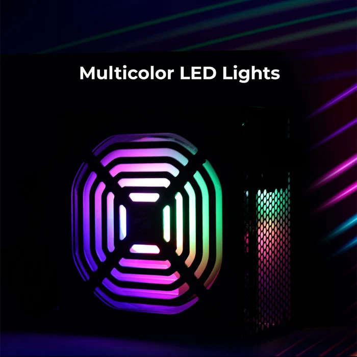 Zebronics Zeb ZS 500 Black 500W High Efficiency Multicolor LED Lights Power Supply Unit - Image 2