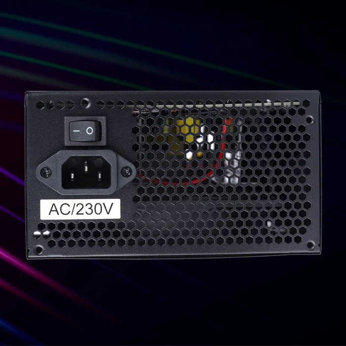 Zebronics Zeb ZS 500 Black 500W High Efficiency Multicolor LED Lights Power Supply Unit - Image 5
